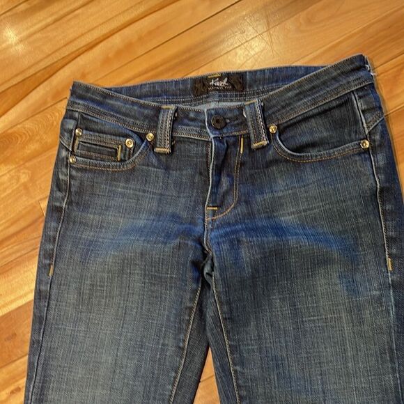 KASIL BY DAVID LIM GWEN BOOTCUT JEANS IN ATLANTIC. SIZE 27 - Picture 4 of 10